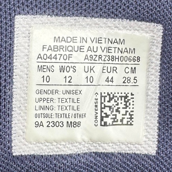 Converse Chuck Taylor Malden Street Mid Skate Shoes MENS Silver Lace Up SIZE 10 - Picture 8 of 8